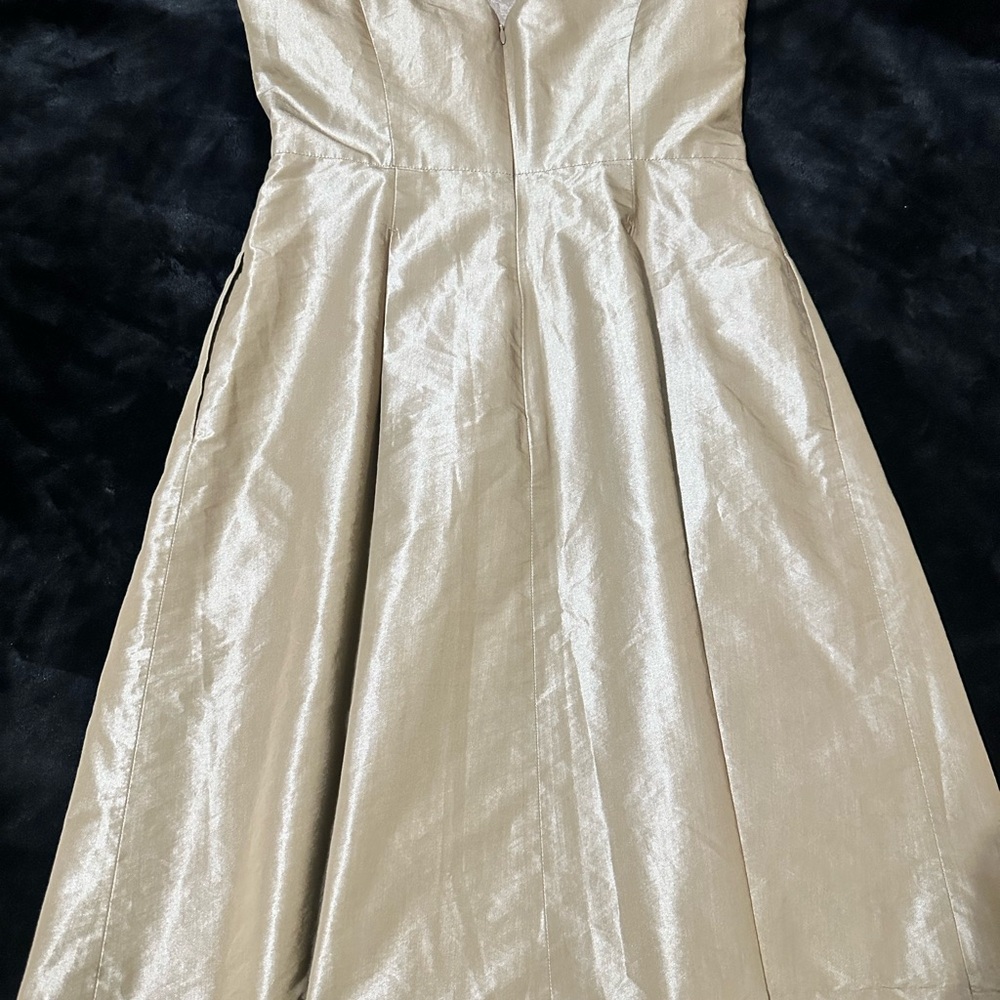 Banana Republic Strapless Cream Dress